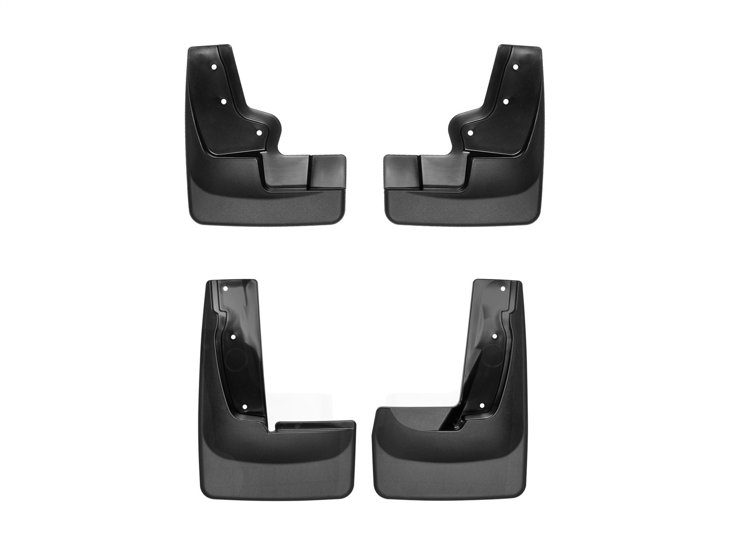 WeatherTech MudFlap No-Drill DigitalFit MudFlap Kit; Black 110060-120103 thumbnail 0