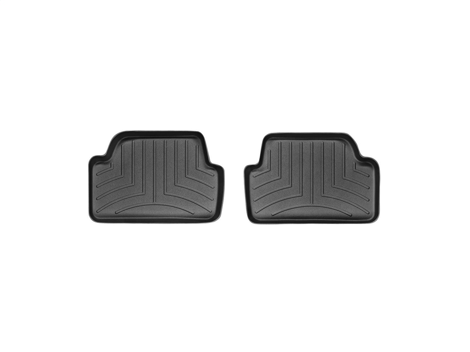 WeatherTech FloorLinerTM DigitalFit; Black; Rear; 2 Pieces 442532 thumbnail 0