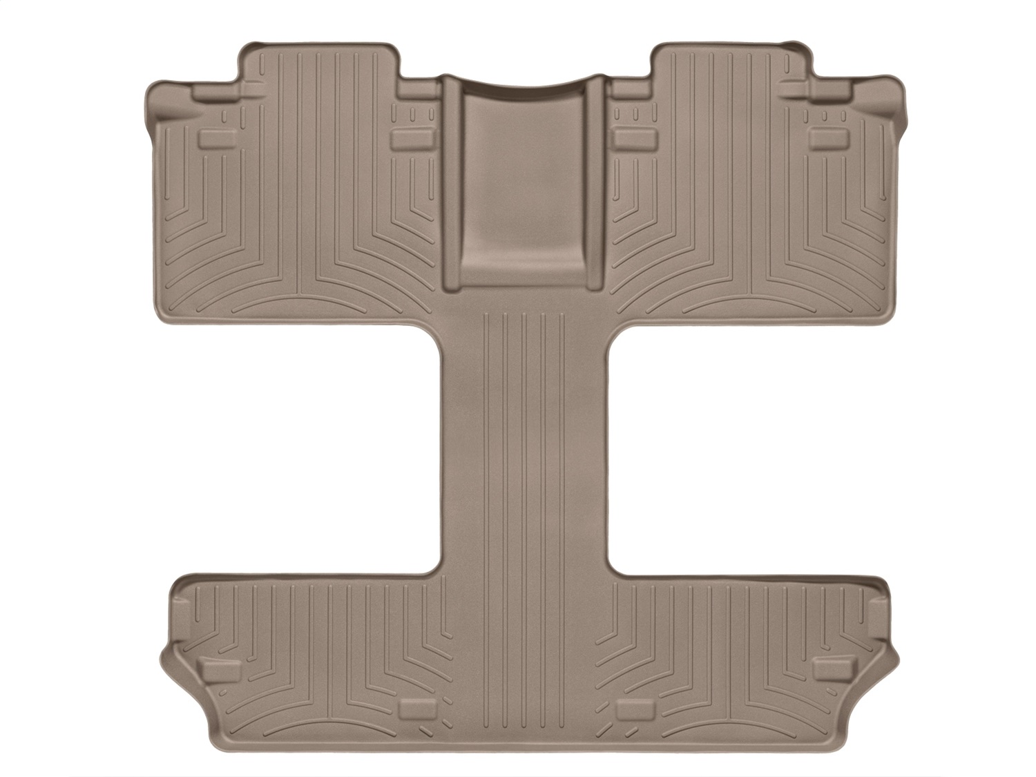 WeatherTech FloorLinerTM DigitalFit; Tan; Rear And Third Row 453004 thumbnail 0