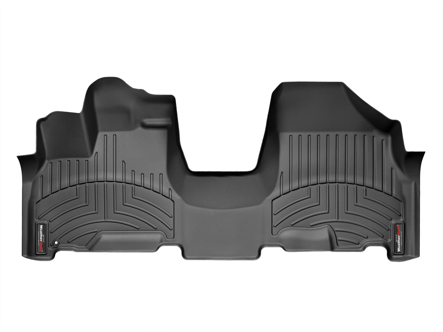 WeatherTech FloorLinerTM DigitalFit; Black; Front; Over The Hump 443171 thumbnail 0