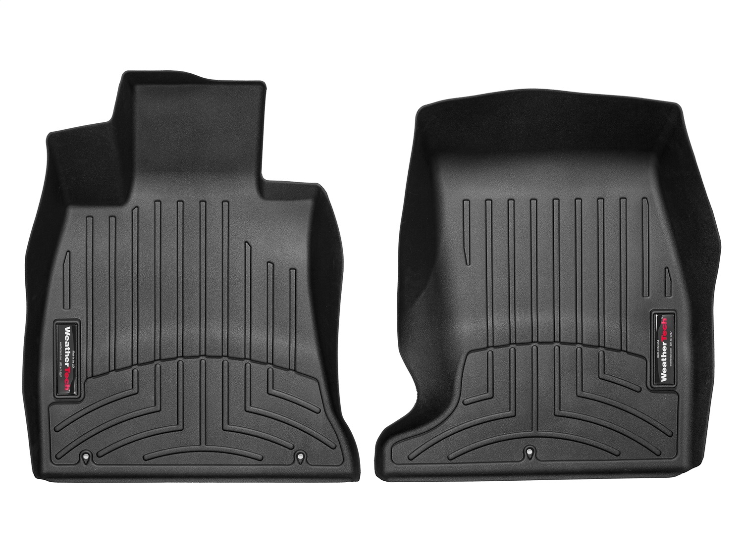 WeatherTech FloorLinerTM DigitalFit; Black; Front 4412381 thumbnail 1