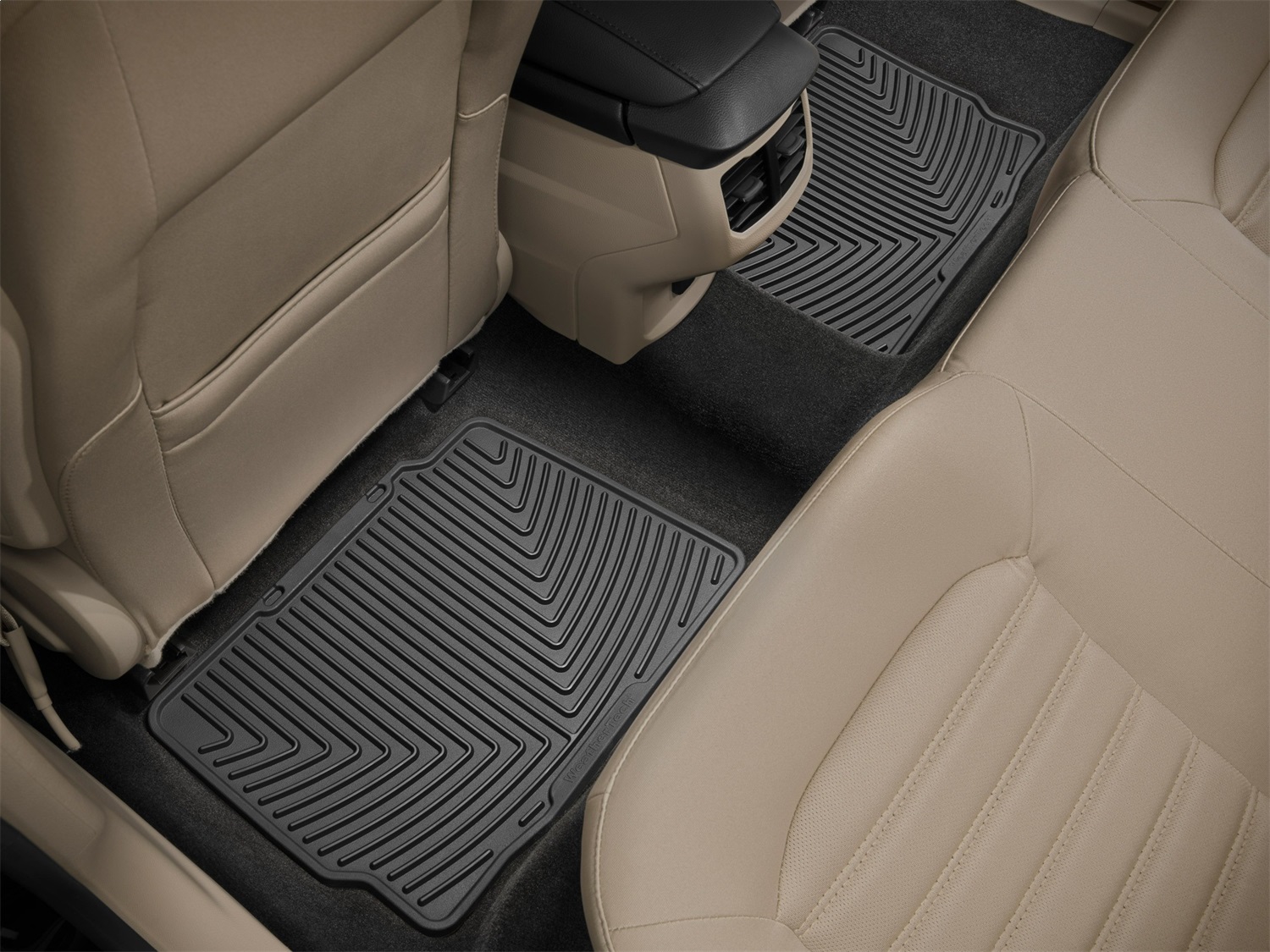WeatherTech All Weather Floor Mats; Black; Rear W313 thumbnail 1