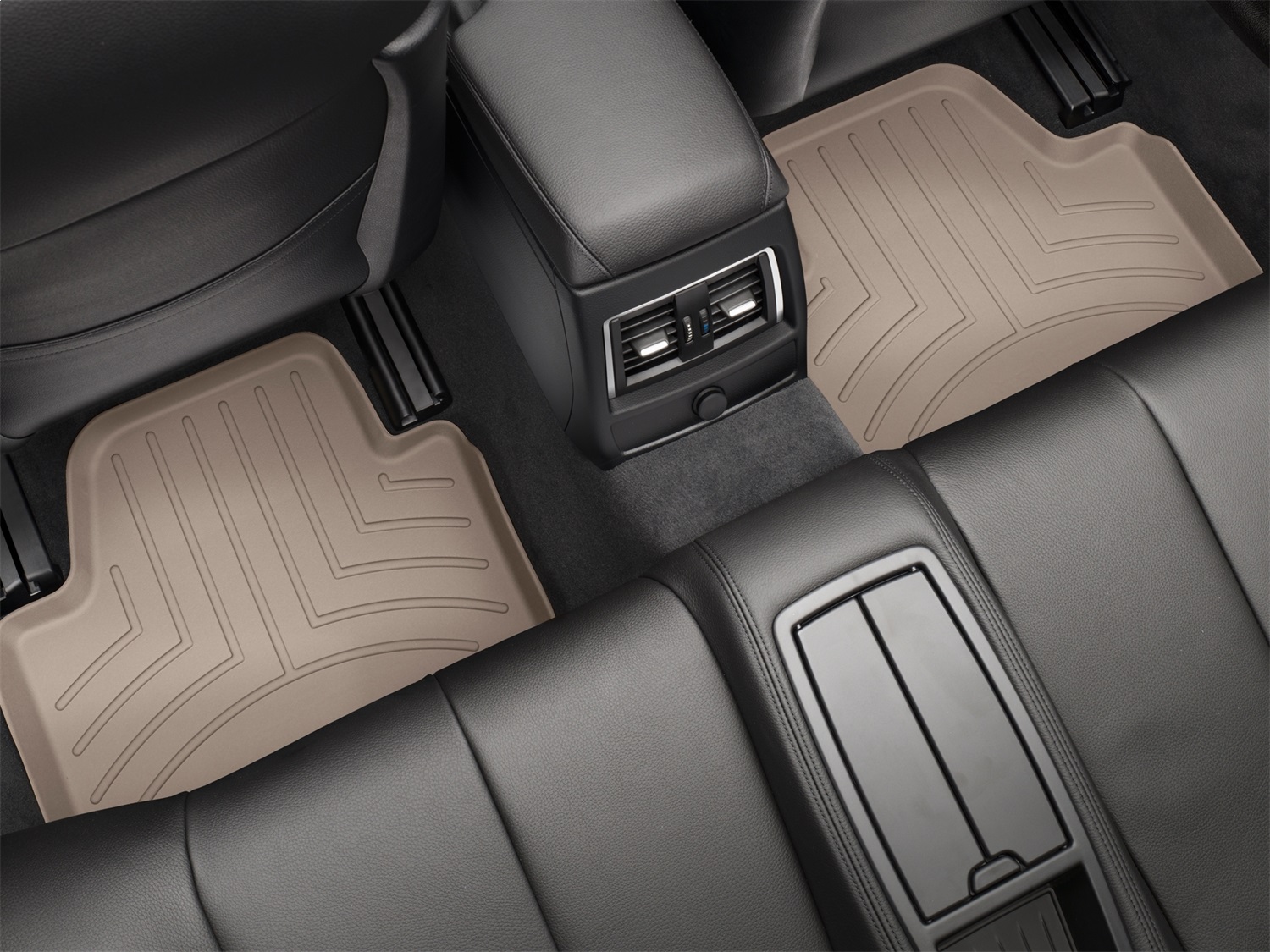 WeatherTech FloorLinerTM DigitalFit; Tan; Rear; 2 Piece 455603 thumbnail 0