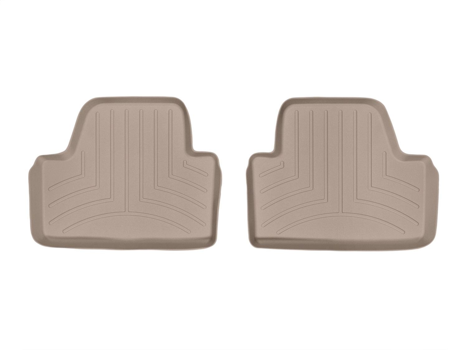 WeatherTech FloorLinerTM DigitalFit; Tan; Rear; 2 Piece 455603 thumbnail 1