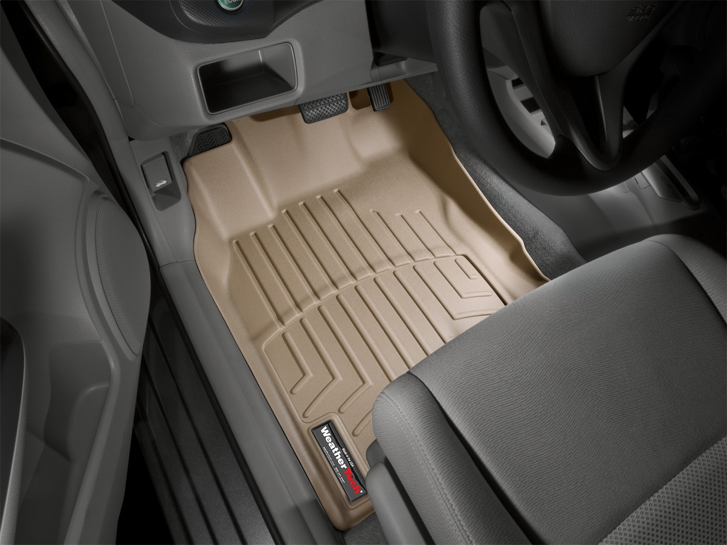 WeatherTech FloorLinerTM DigitalFit; Tan; Front 452411 thumbnail 1
