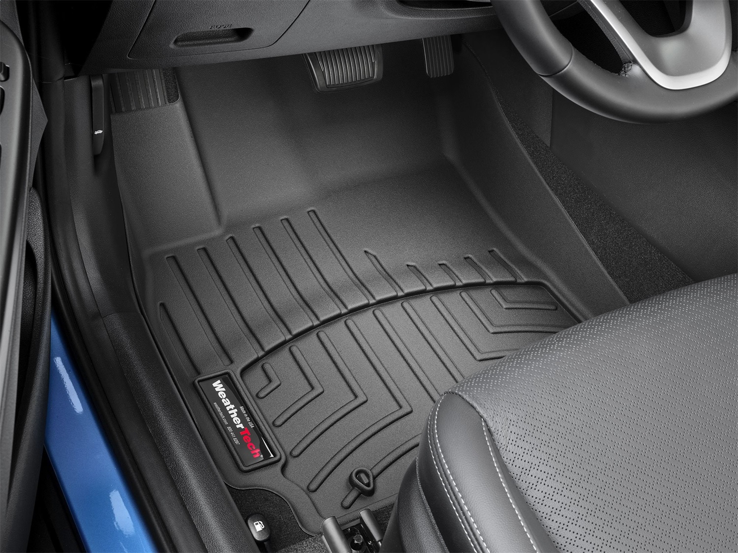 WeatherTech FloorLinerTM DigitalFit; Black; Front 4414131 thumbnail 1