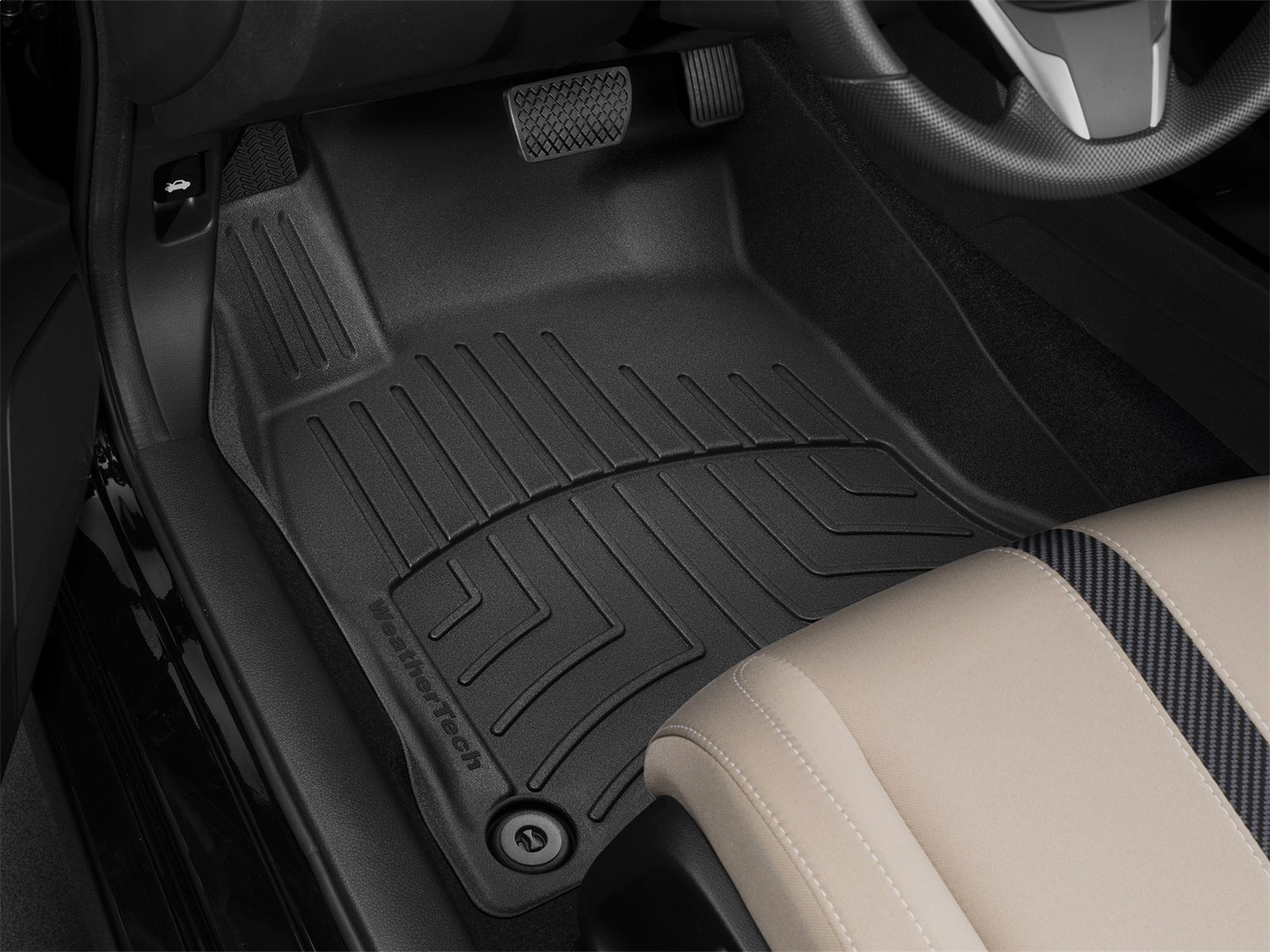 WeatherTech FloorLinerTM HP; Black; Front 448841IM thumbnail 1