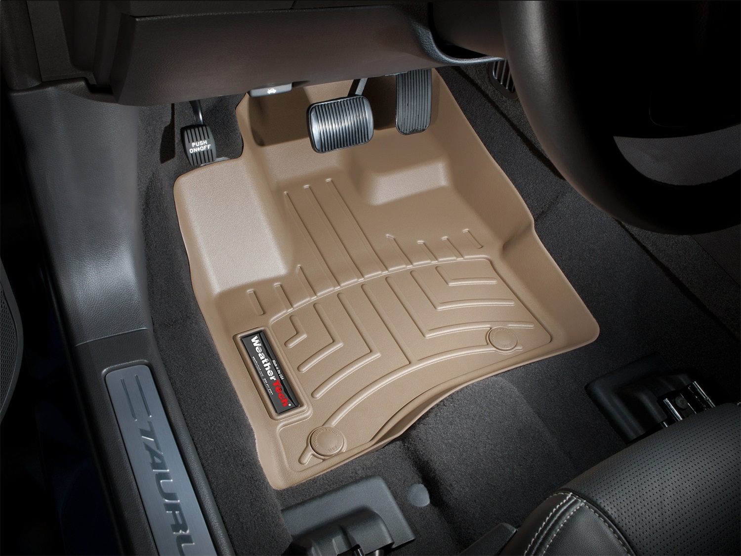 WeatherTech FloorLinerTM DigitalFit; Tan; Front 453021 thumbnail 1