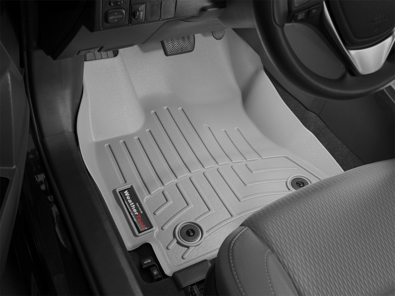 WeatherTech FloorLinerTM DigitalFit; Gray; Front 465801 thumbnail 0
