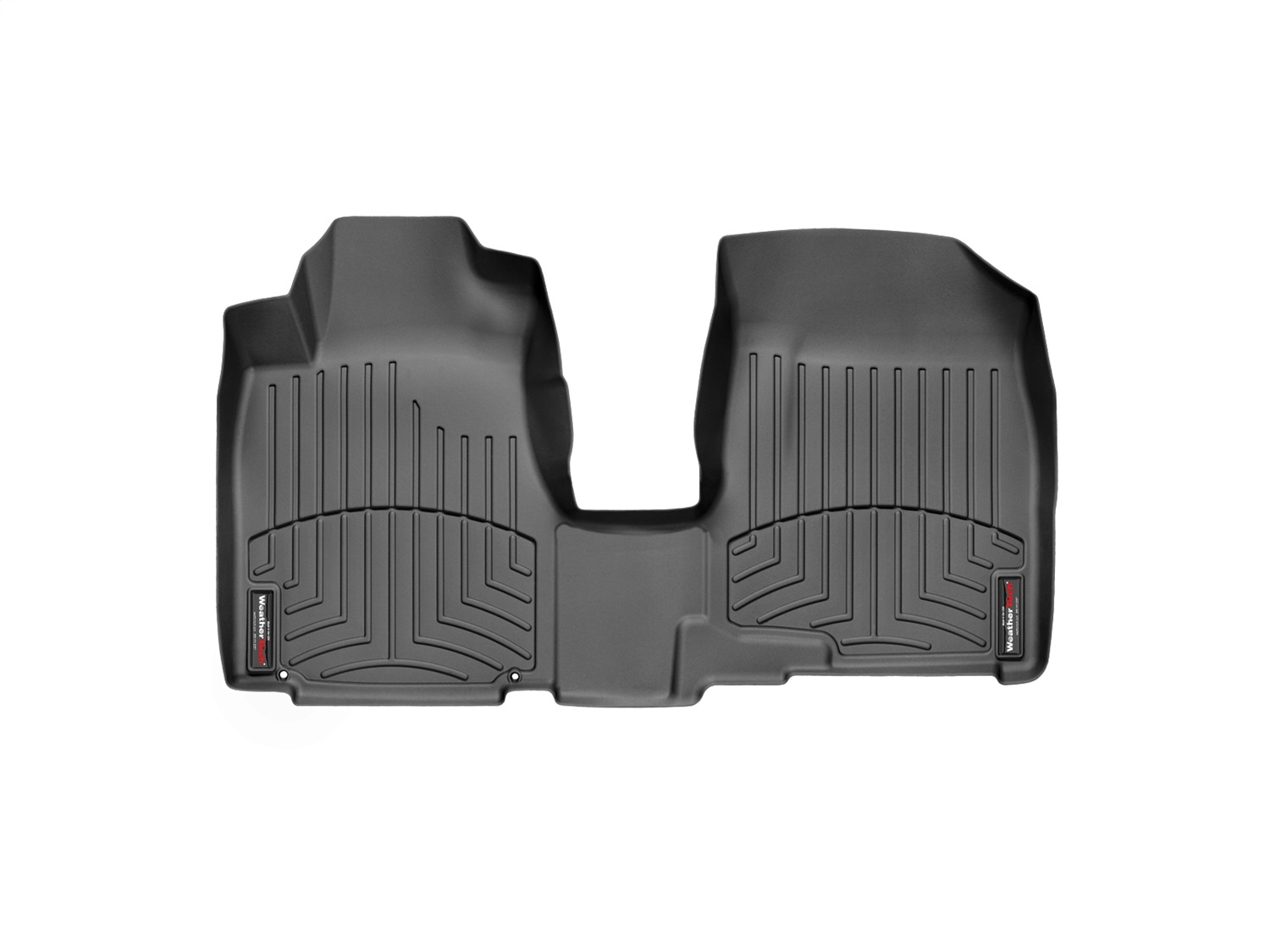 WeatherTech FloorLinerTM DigitalFit; Black; Front; Over The Hump 443191 thumbnail 0
