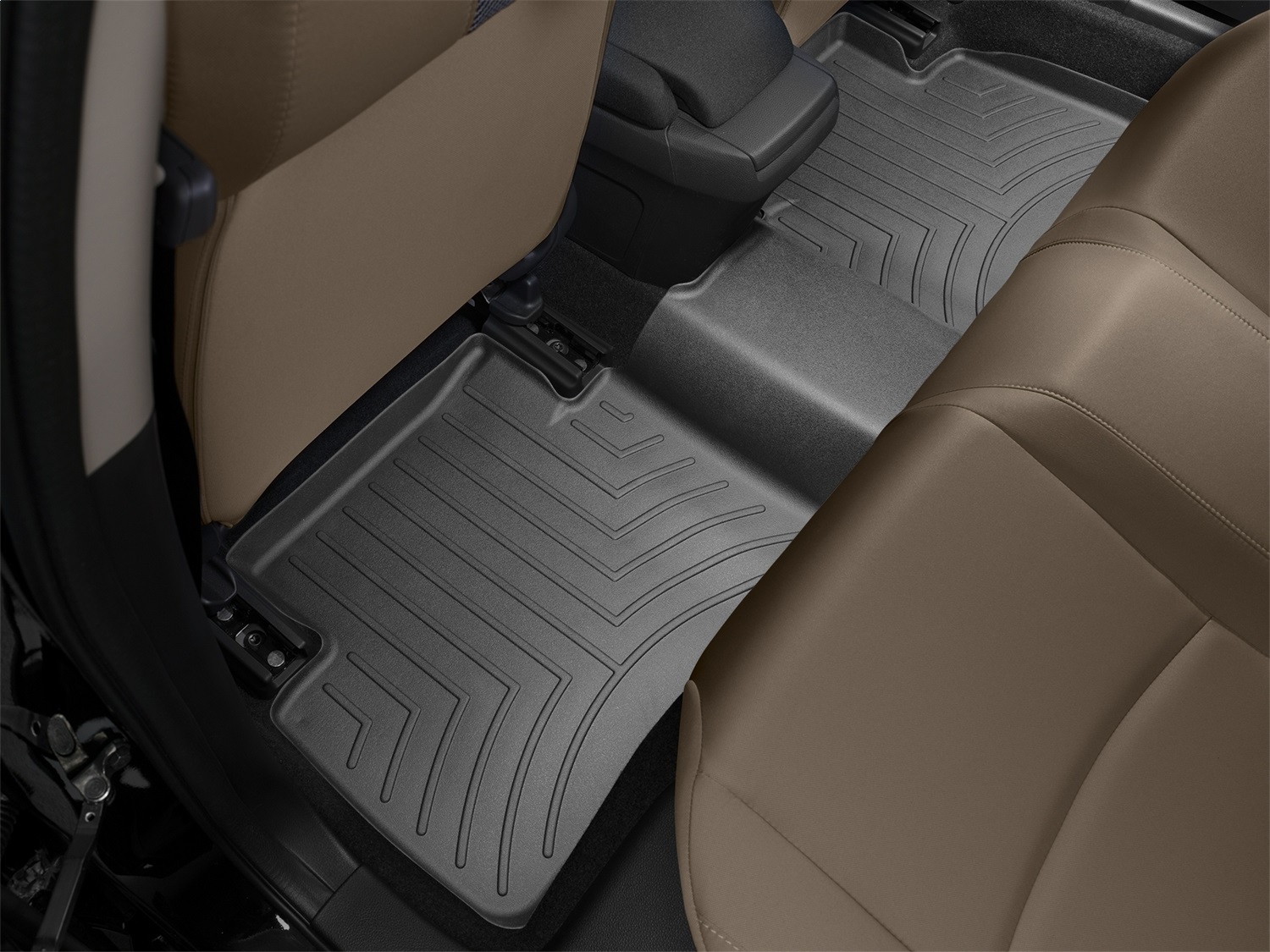 WeatherTech FloorLinerTM DigitalFit; Black; Rear 448842 thumbnail 1