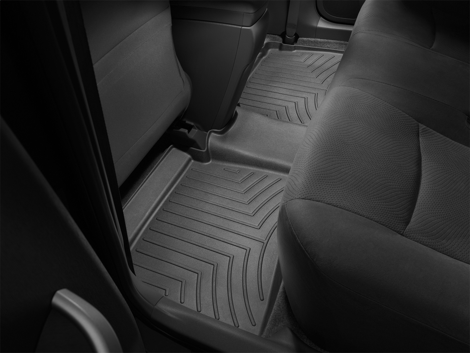 WeatherTech FloorLinerTM DigitalFit; Black; Rear 442562 thumbnail 1