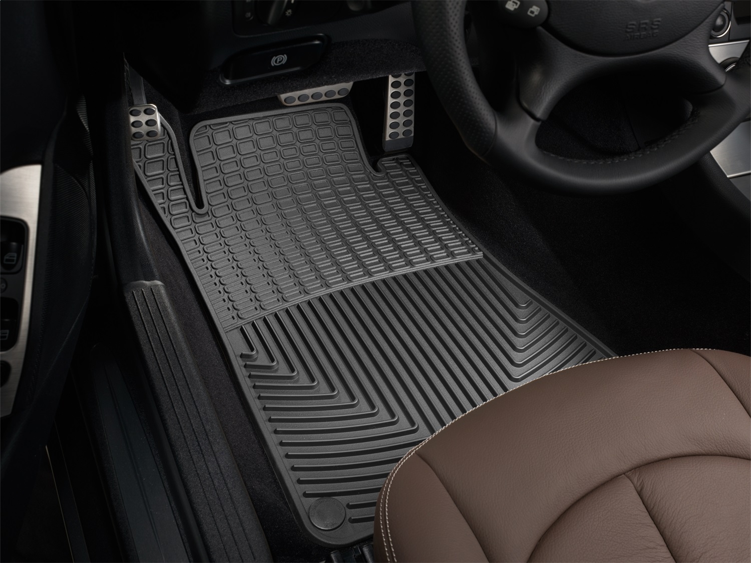 WeatherTech All Weather Floor Mats; Black; Front W112 thumbnail 0