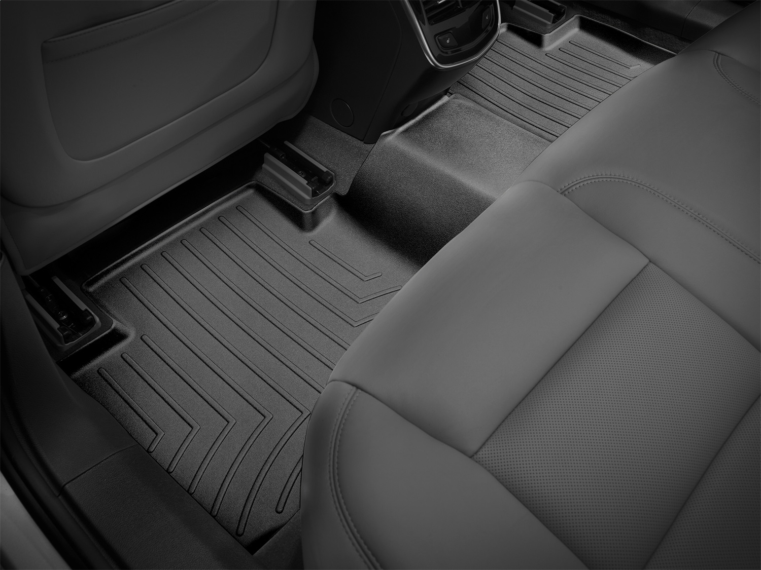 WeatherTech FloorLinerTM DigitalFit; Black; Rear 444602 thumbnail 1
