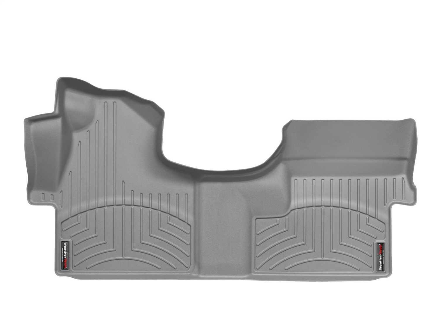 WeatherTech FloorLinerTM DigitalFit; Gray; Front; Over The Hump 462491 thumbnail 0