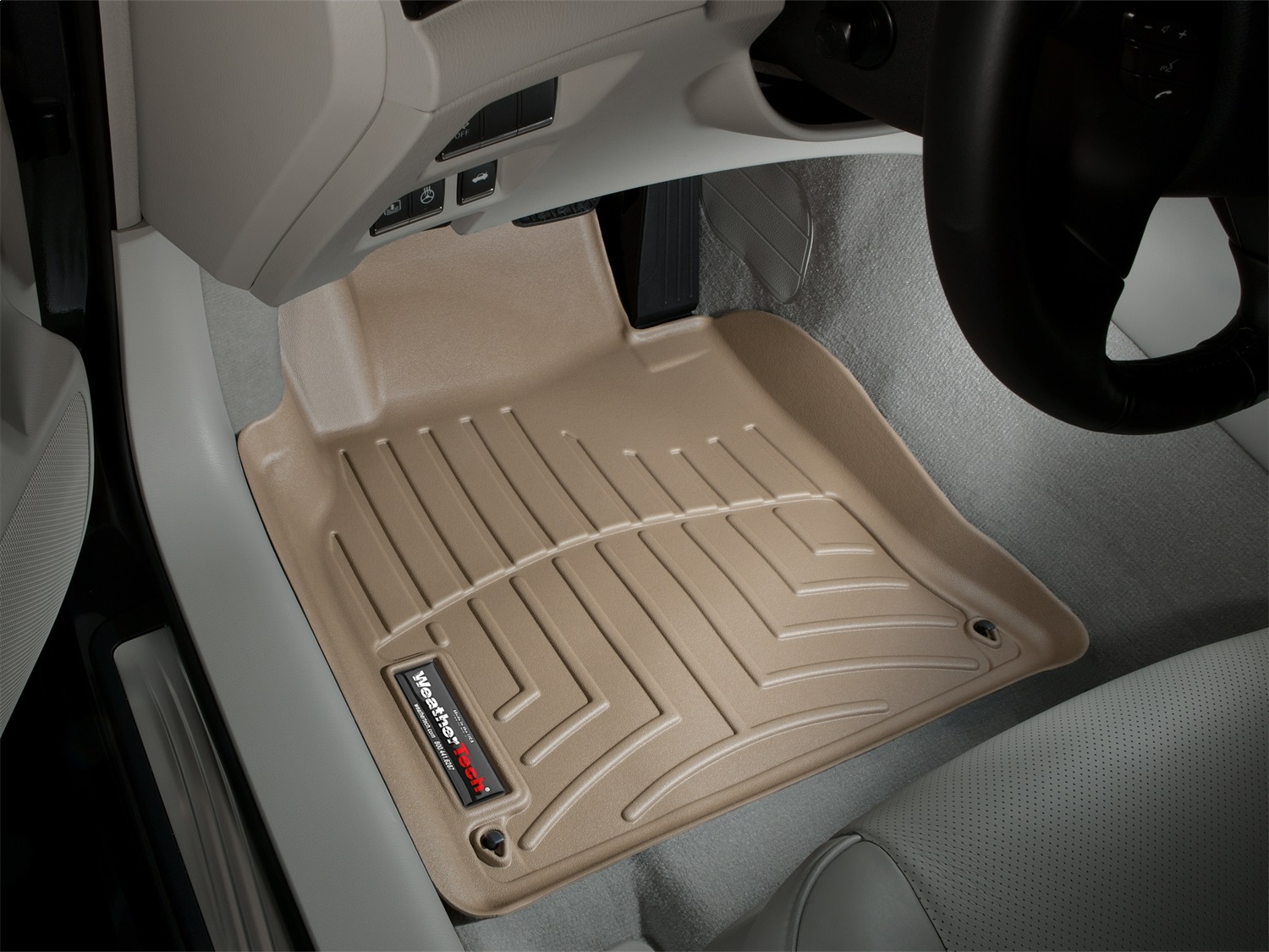 WeatherTech FloorLinerTM DigitalFit; Tan; Front 453041 thumbnail 1