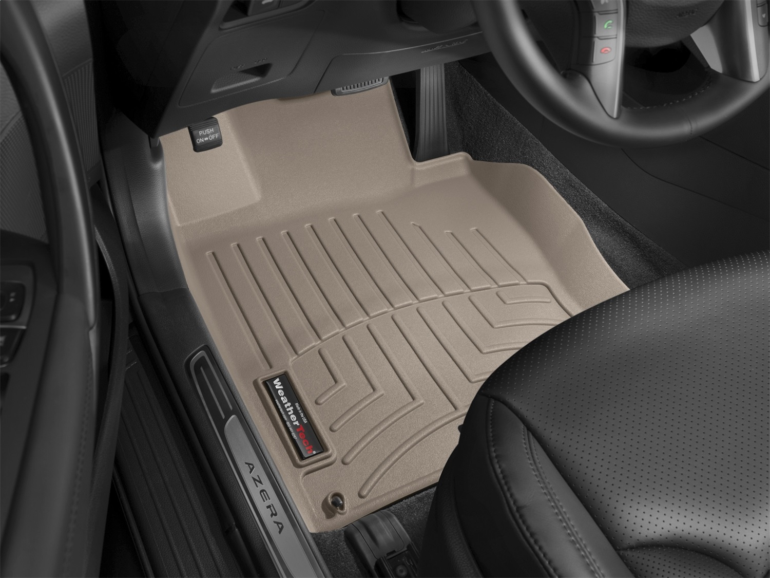 WeatherTech FloorLinerTM DigitalFit; Tan; Front 454891 thumbnail 1