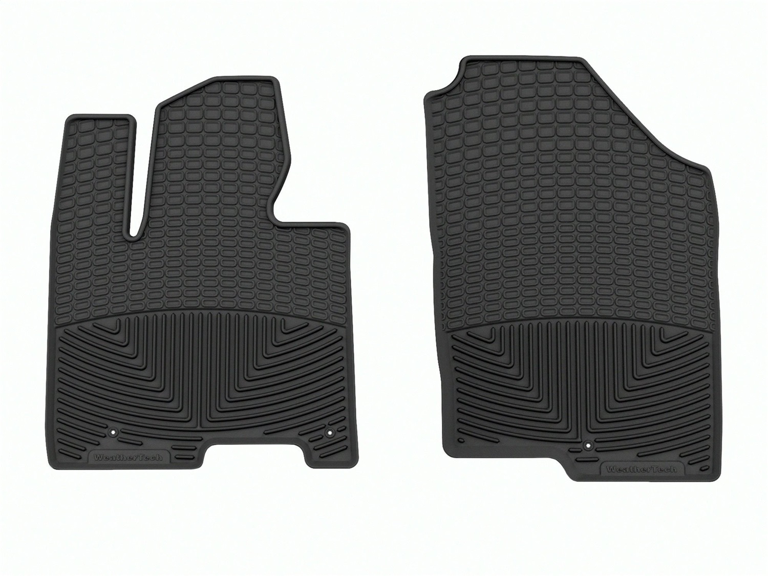 WeatherTech All Weather Floor Mats; Black; Front W374 thumbnail 1