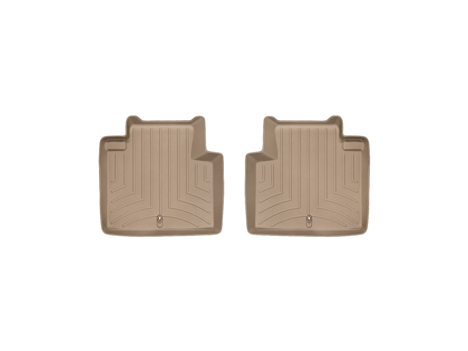 WeatherTech FloorLinerTM DigitalFit; Tan; Rear; 2 Piece 453042 thumbnail 0