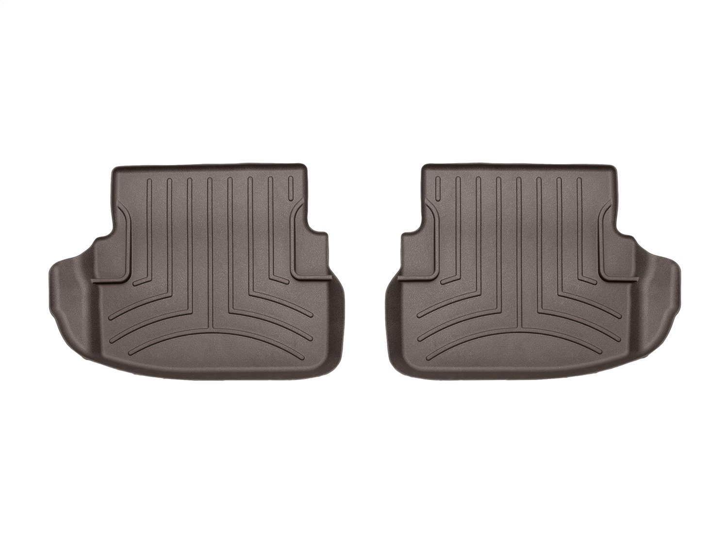 WeatherTech FloorLinerTM DigitalFit; Cocoa; Rear; 2 Piece Liner 476763 thumbnail 0
