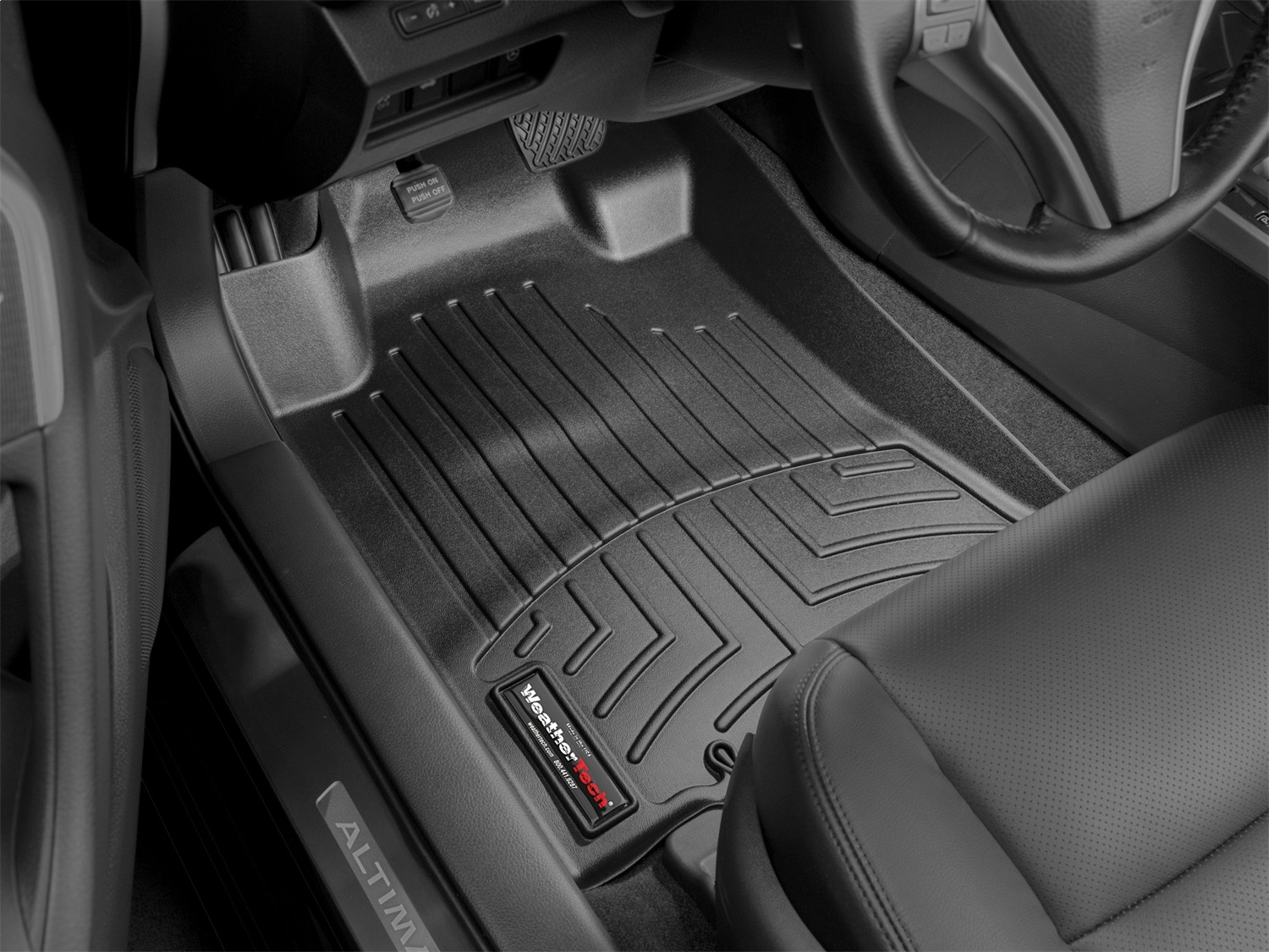 WeatherTech FloorLinerTM DigitalFit; Black; Front 444661 thumbnail 0