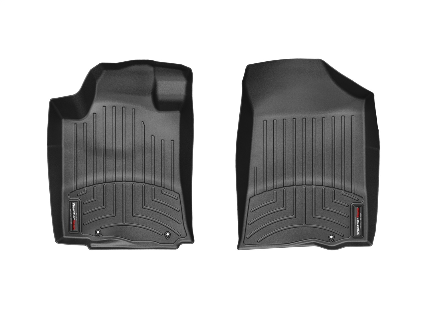 WeatherTech FloorLinerTM DigitalFit; Black; Front 444661 thumbnail 1