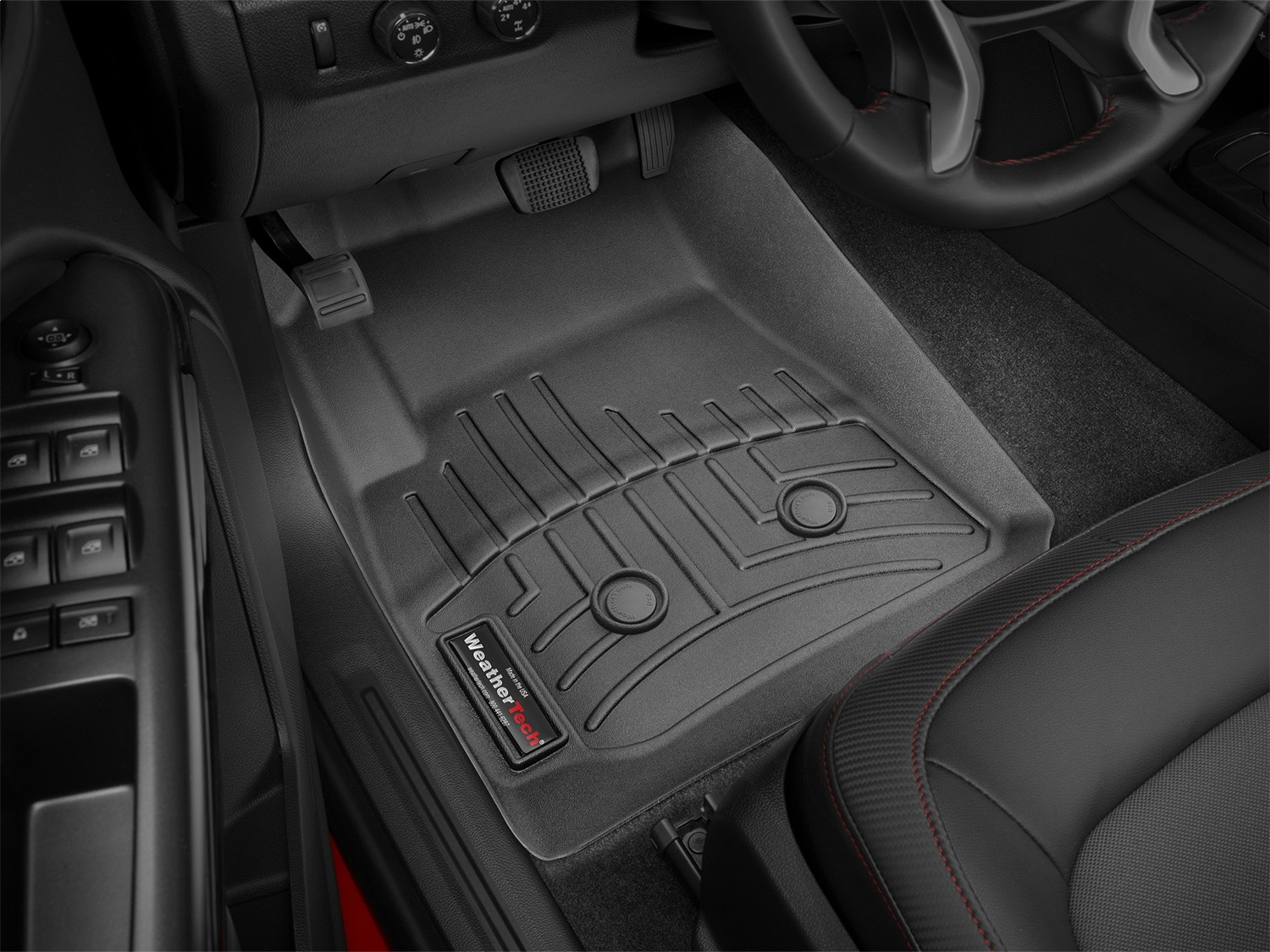 WeatherTech FloorLinerTM DigitalFit; Black; Front 447511 thumbnail 0