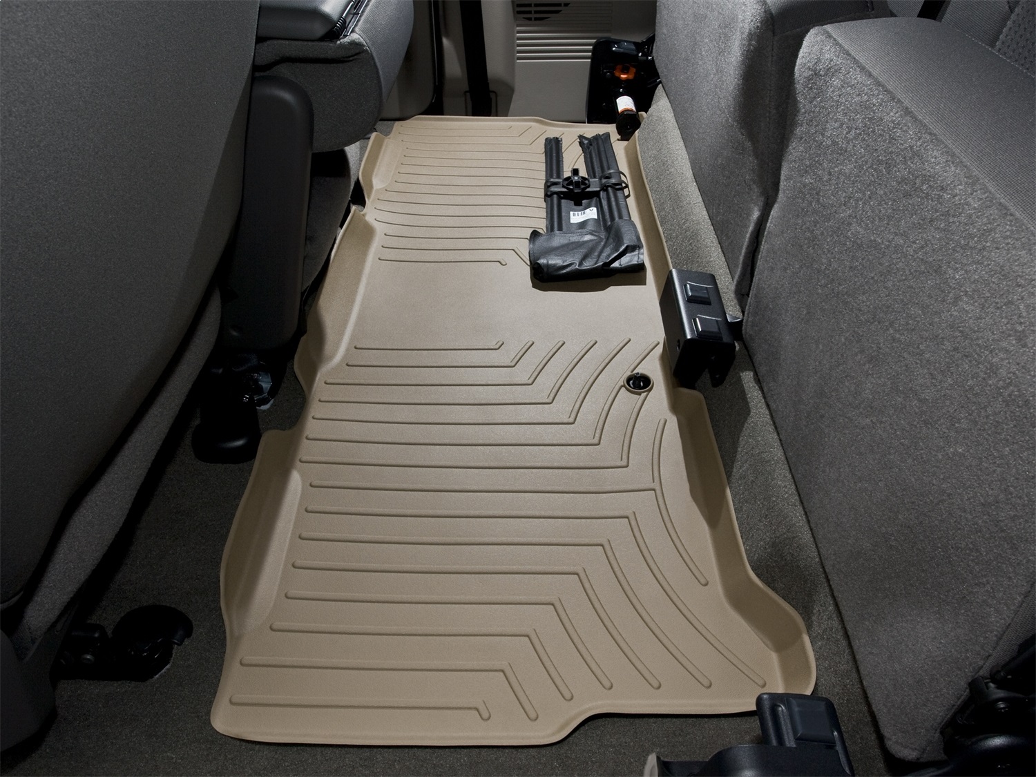 WeatherTech FloorLinerTM DigitalFit; Tan; Rear 450023 thumbnail 1
