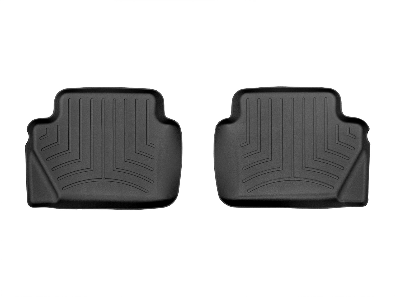 WeatherTech FloorLinerTM DigitalFit; Black; Rear; 2 Pieces 443233 thumbnail 0