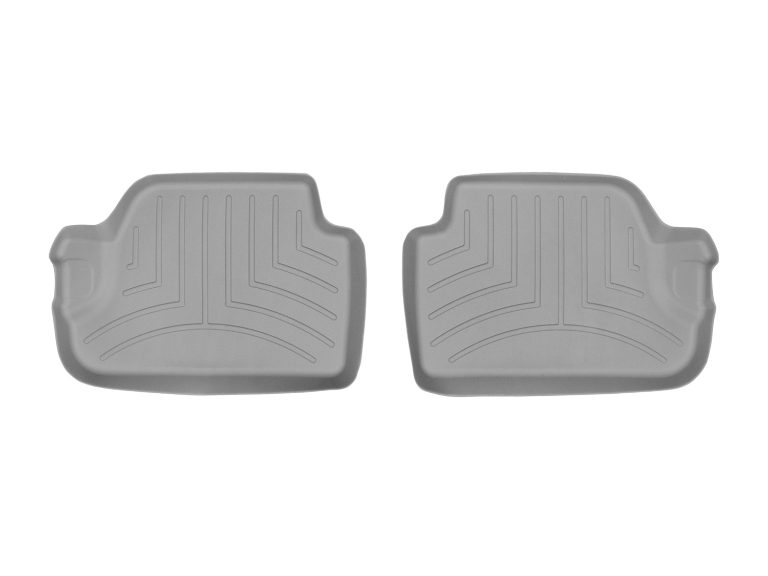 WeatherTech FloorLinerTM DigitalFit; Gray; Rear; 2 Piece 468232 thumbnail 1