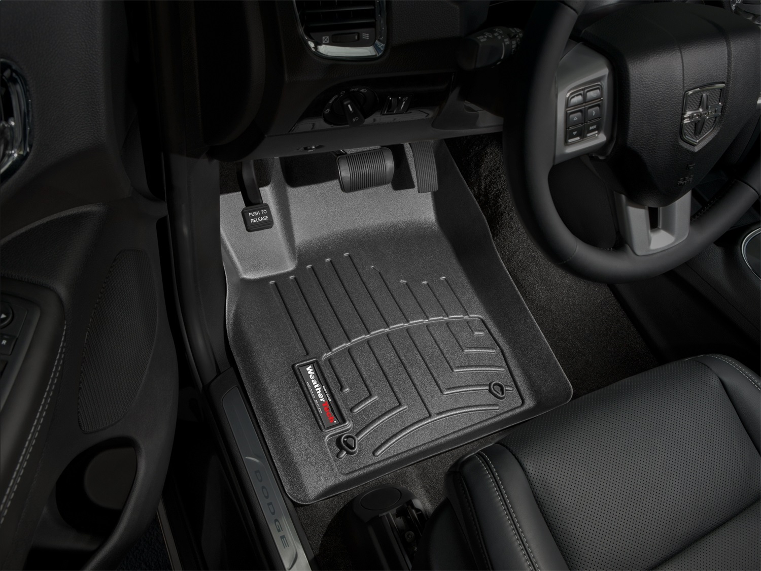 WeatherTech FloorLinerTM DigitalFit; Black; Front 443241 thumbnail 1