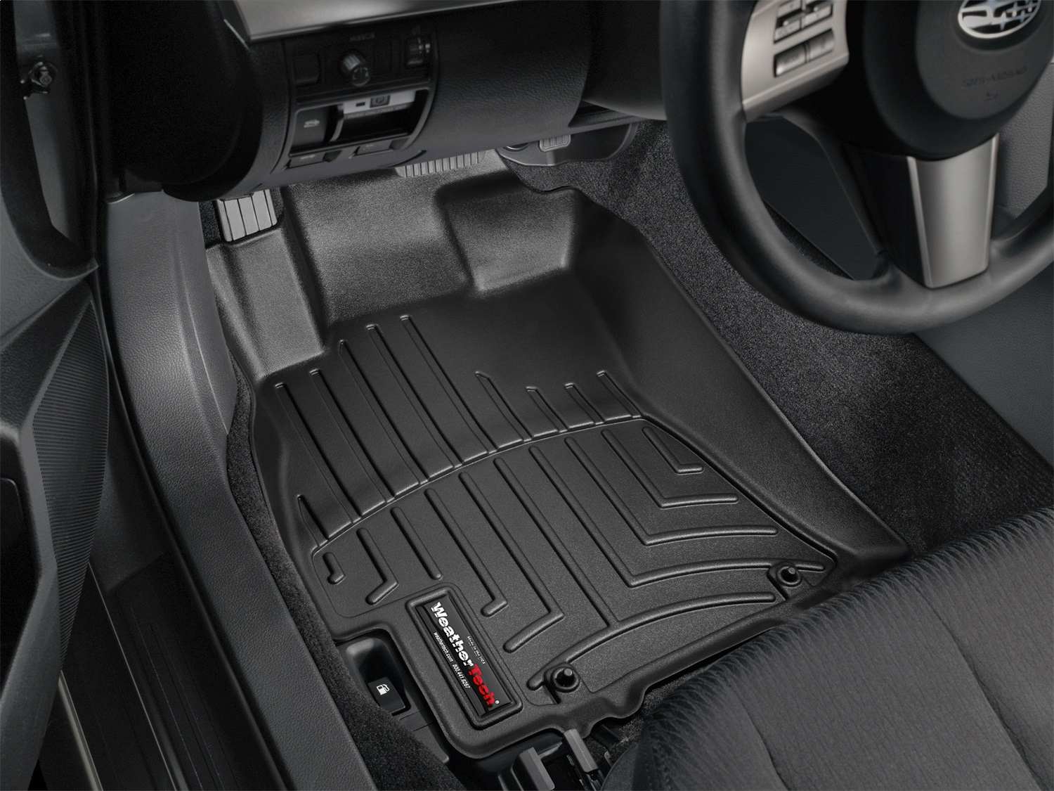 WeatherTech FloorLinerTM DigitalFit; Black; Front 442591 thumbnail 0
