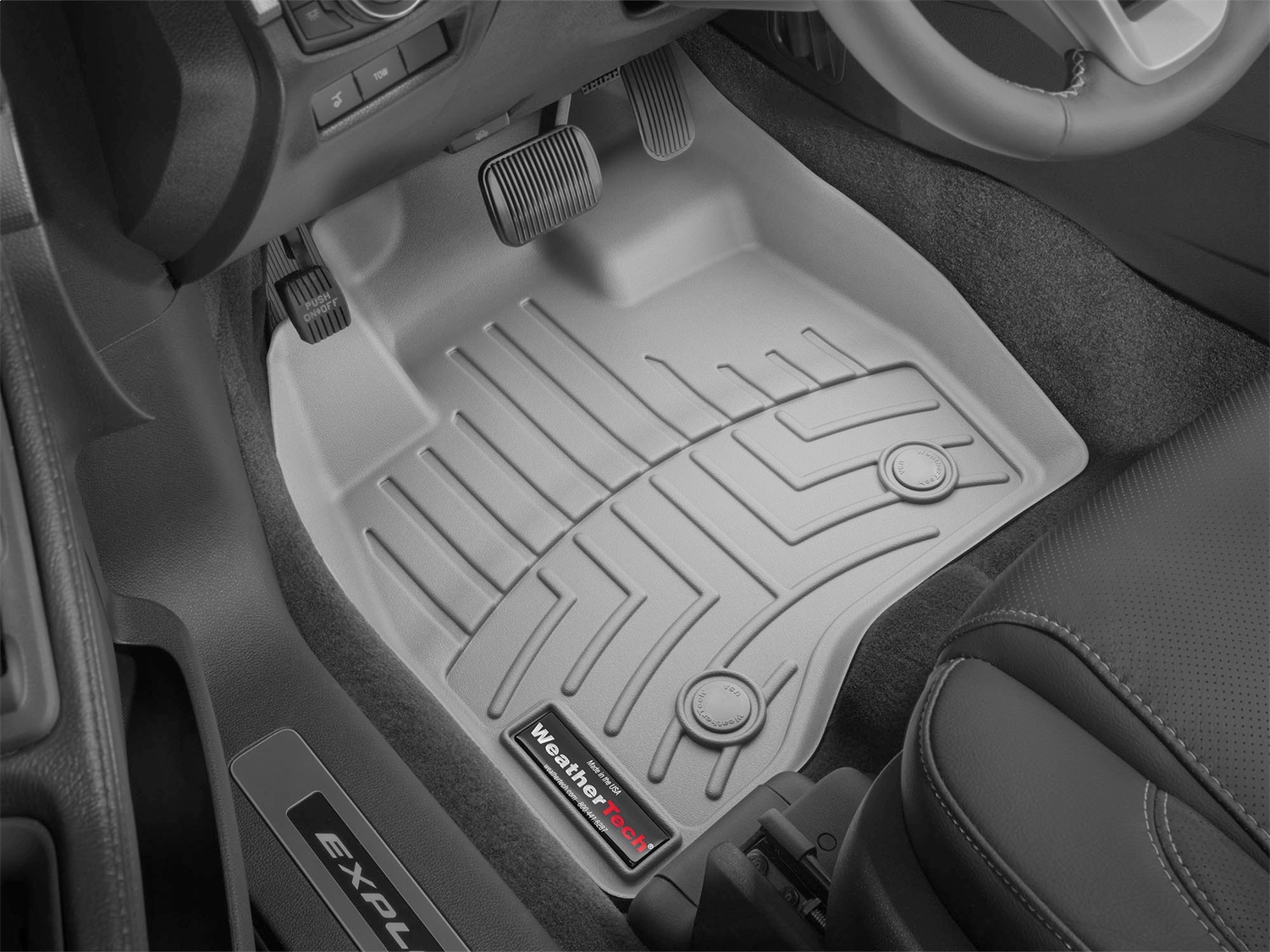 WeatherTech FloorLinerTM DigitalFit; Gray; Front 469811 thumbnail 1