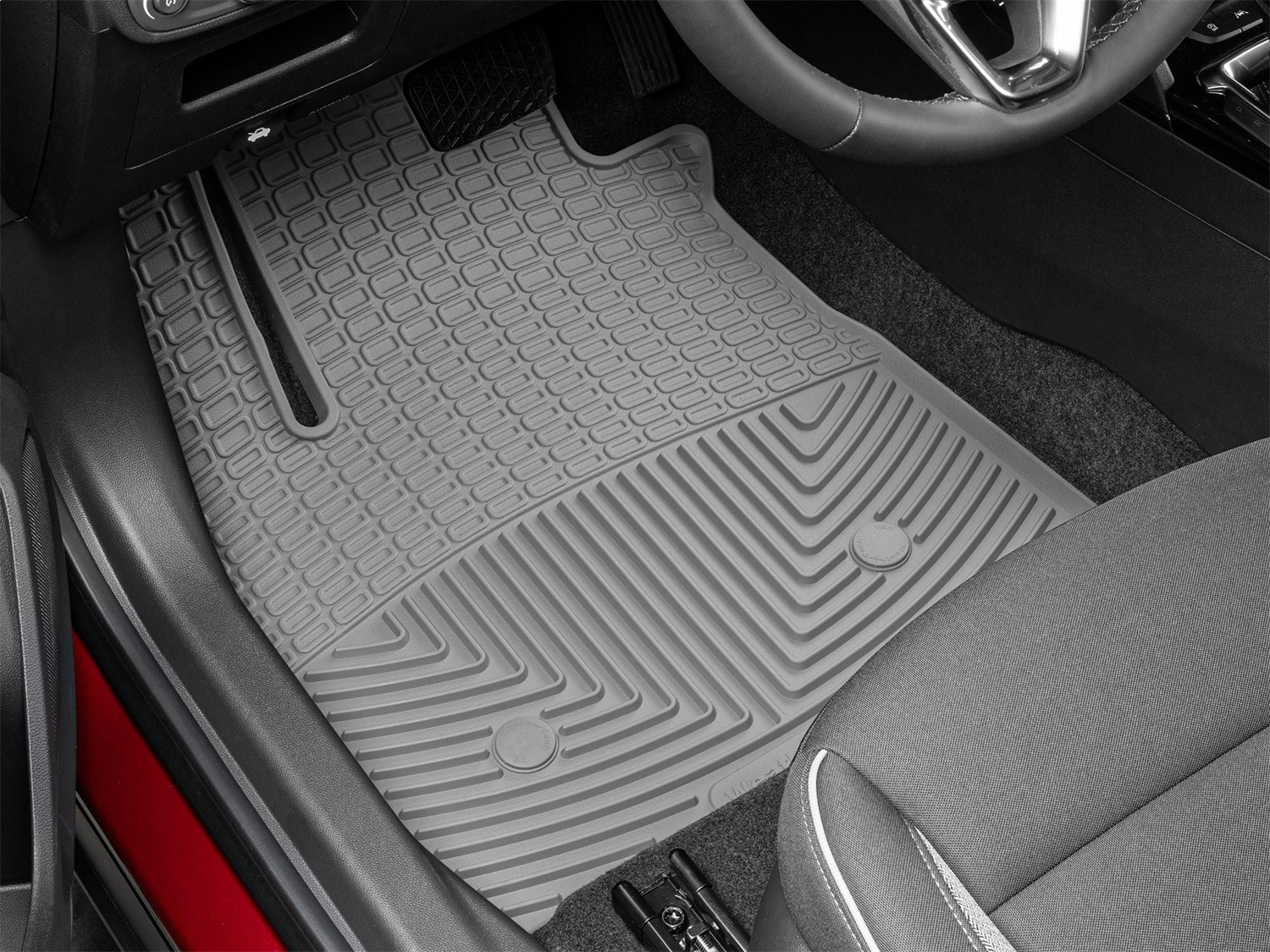 WeatherTech All Weather Floor Mats; Gray; Front W556GR thumbnail 1