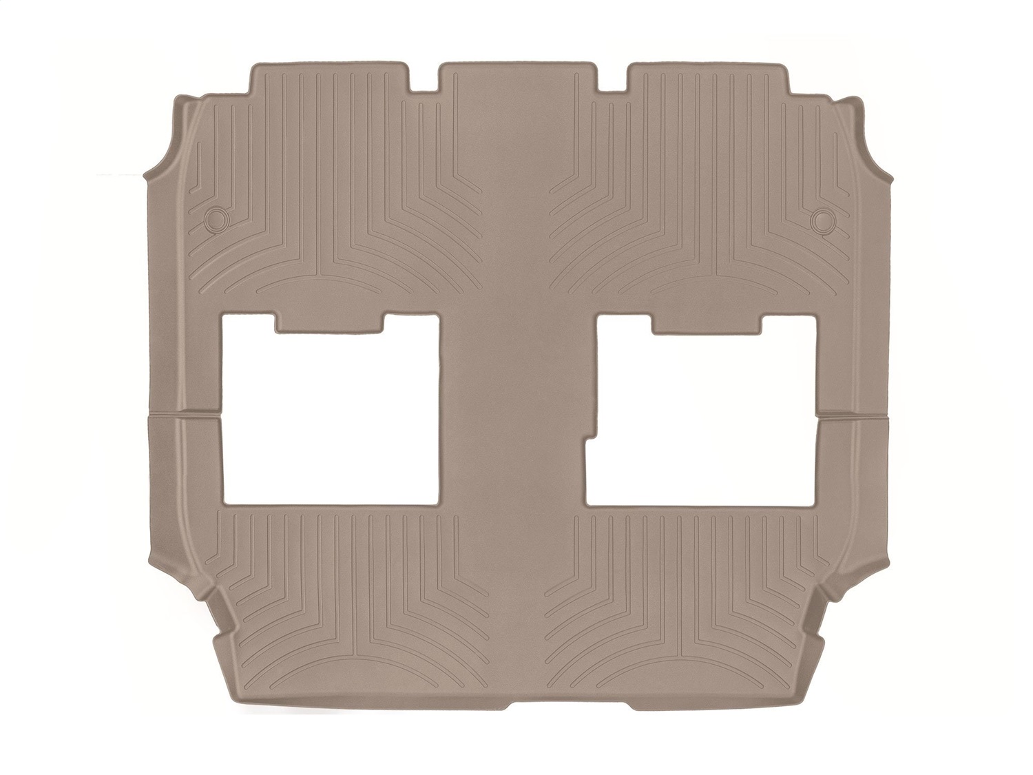 WeatherTech FloorLinerTM DigitalFit; Tan; Rear and Third Row; 1 Piece 459453 thumbnail 0
