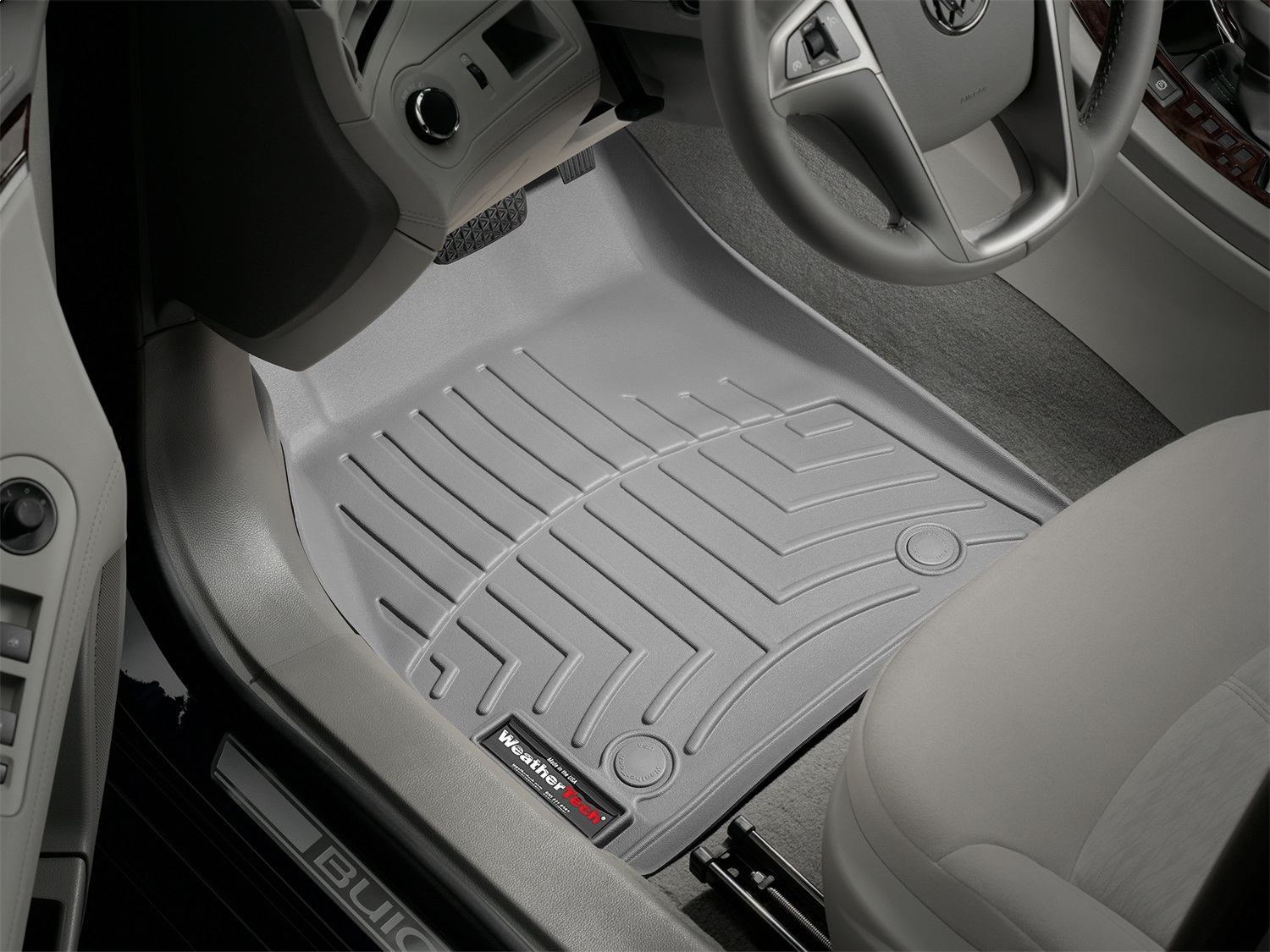 WeatherTech FloorLinerTM DigitalFit; Gray; Front 465901 thumbnail 0