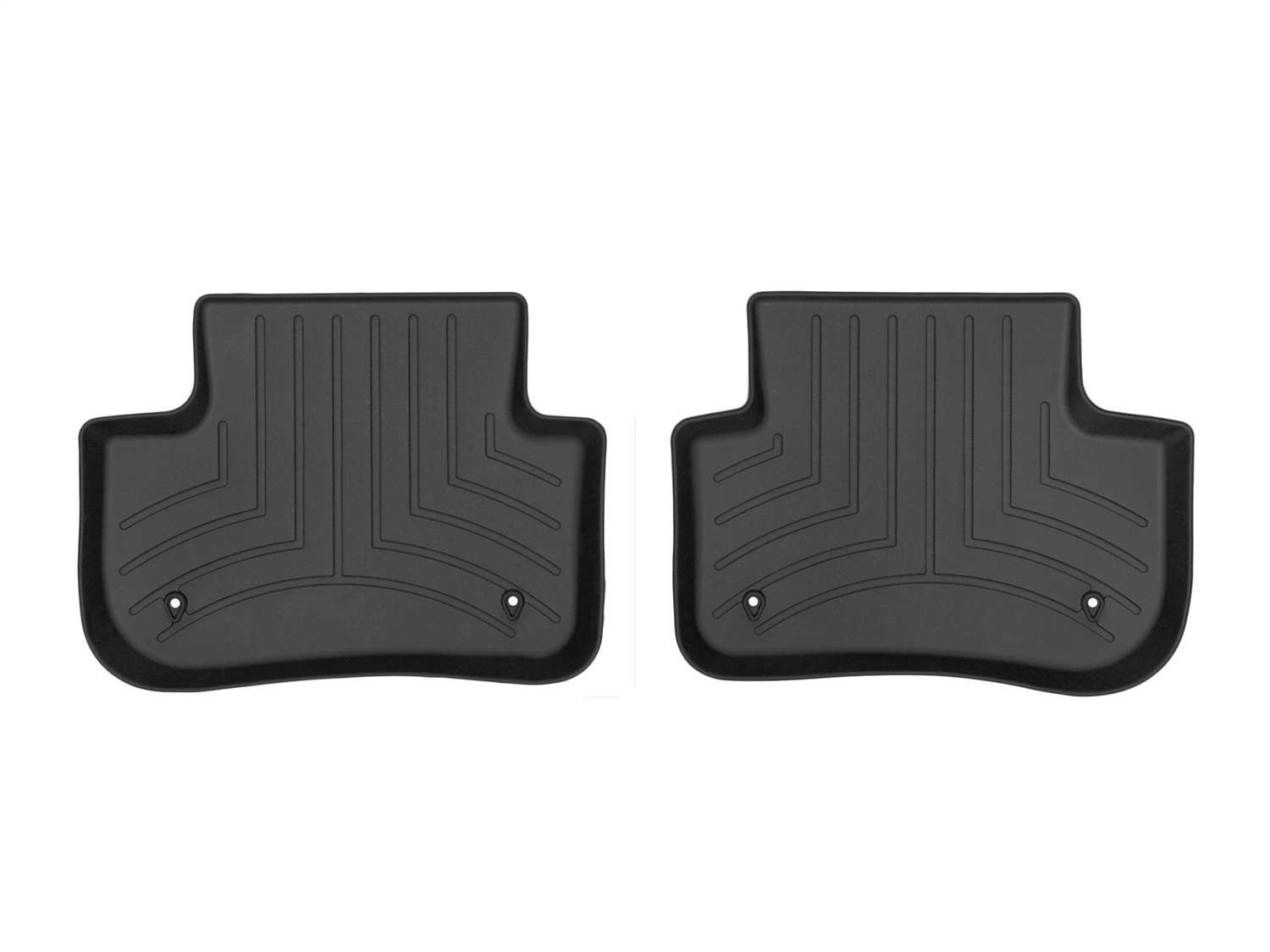 WeatherTech FloorLinerTM DigitalFit; Black; Rear; 2 Pieces 4414232 thumbnail 0