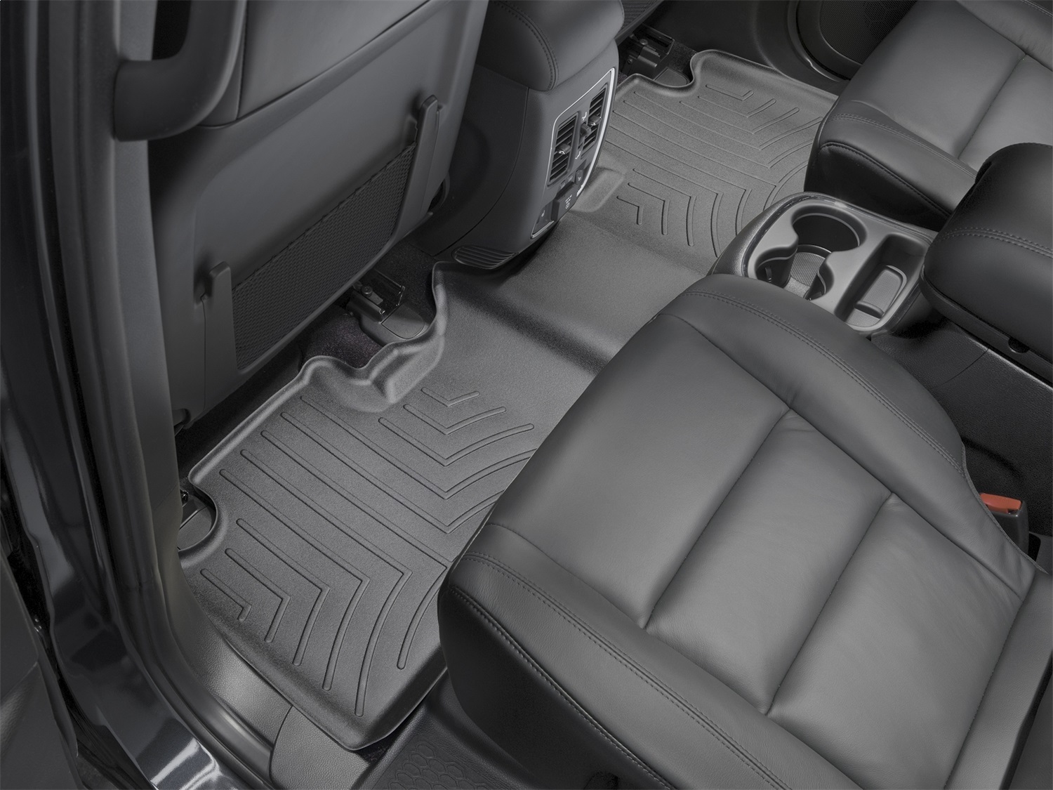 WeatherTech FloorLinerTM DigitalFit; Black; Rear 443244 thumbnail 1