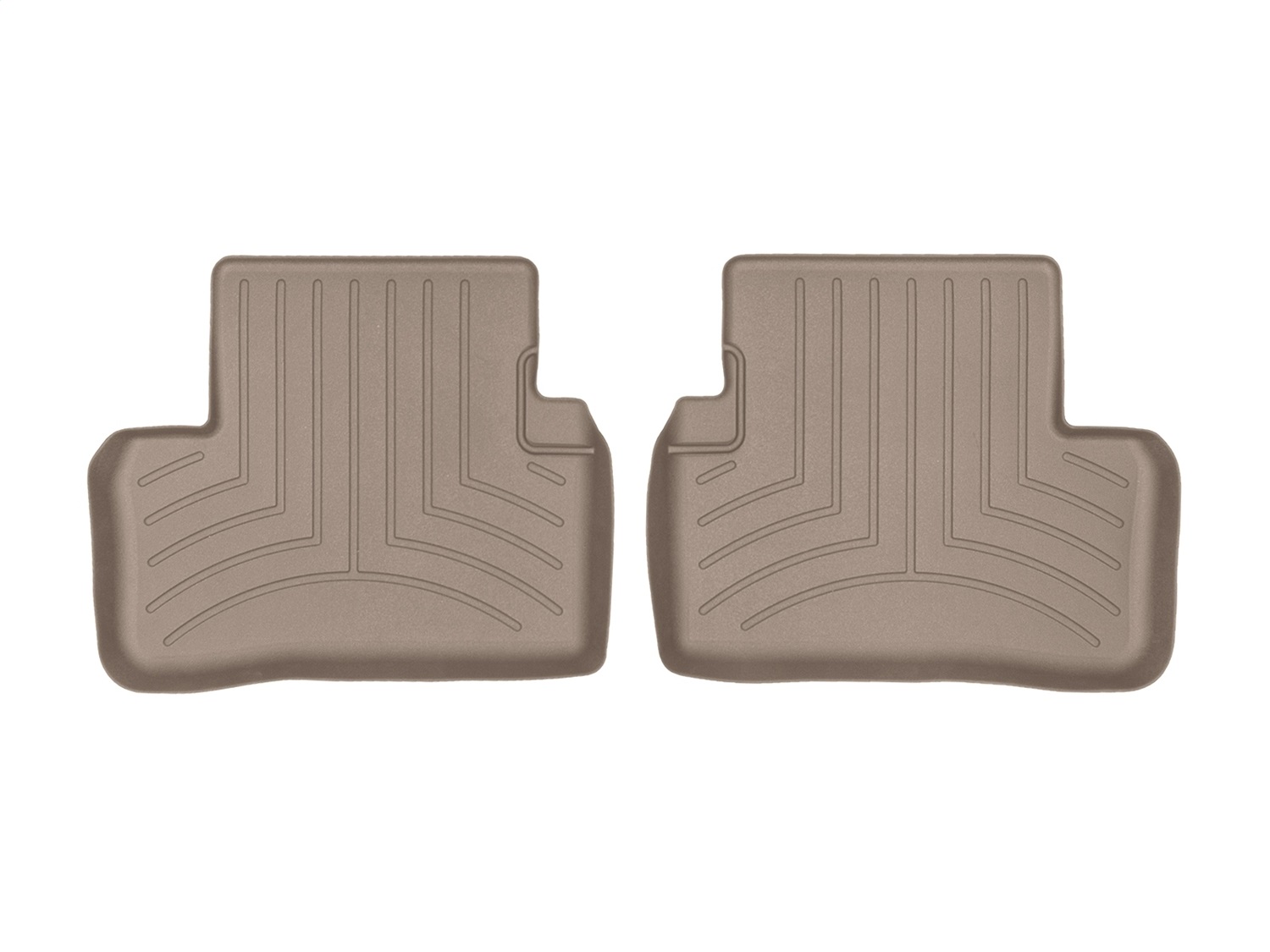 WeatherTech FloorLinerTM DigitalFit; Tan; Rear; 2 Piece 459462 thumbnail 0