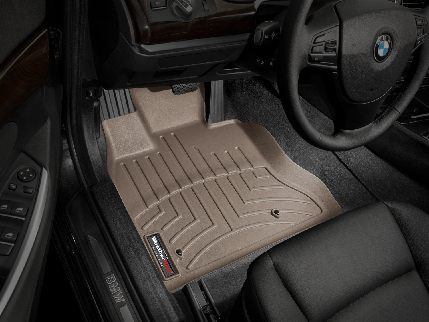 WeatherTech FloorLinerTM DigitalFit; Tan; Front 453071 thumbnail 0