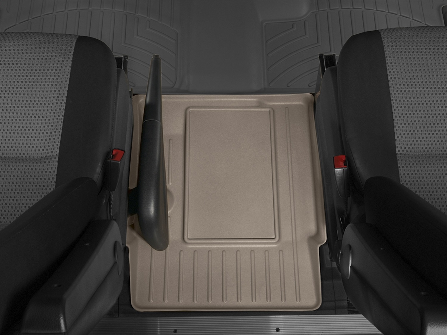 WeatherTech FloorLinerTM DigitalFit; Tan; Rear; Center Aisle 452492 thumbnail 0