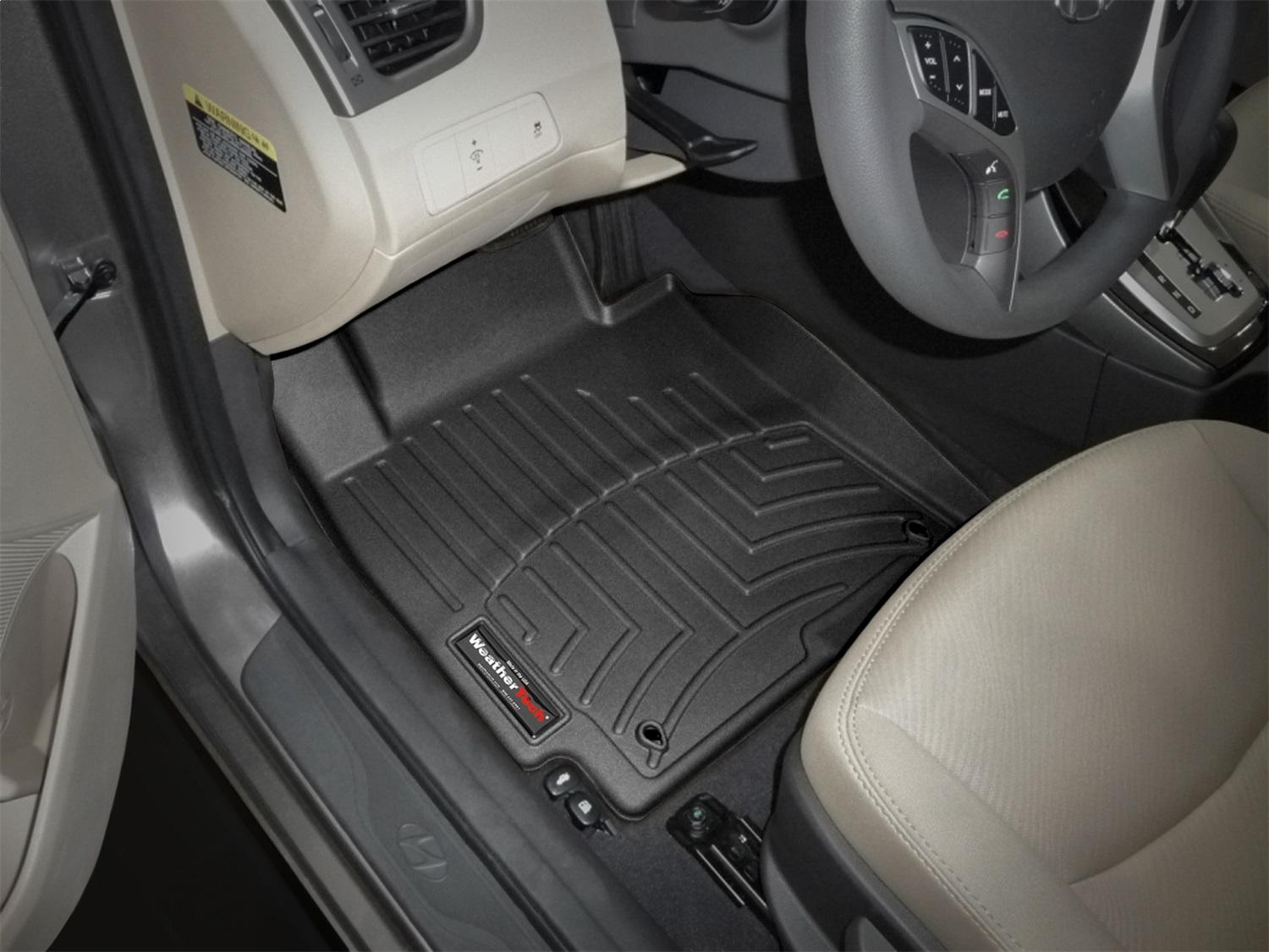 WeatherTech FloorLinerTM DigitalFit; Black; Front 443251 thumbnail 0