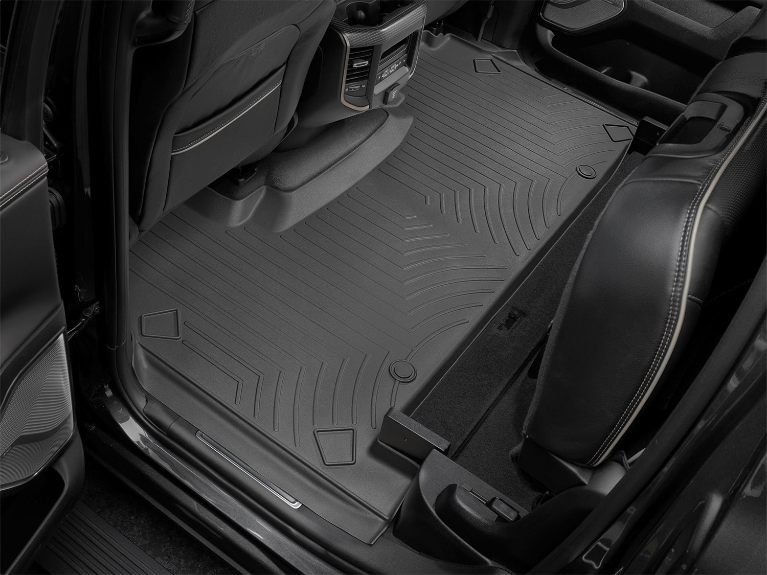 WeatherTech FloorLinerTM DigitalFit; Black; Rear 4414283 thumbnail 1
