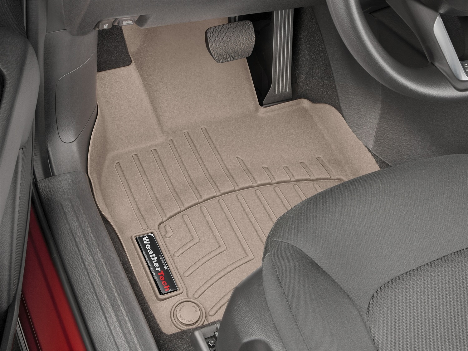 WeatherTech FloorLinerTM DigitalFit; Tan; Front 4511871 thumbnail 0