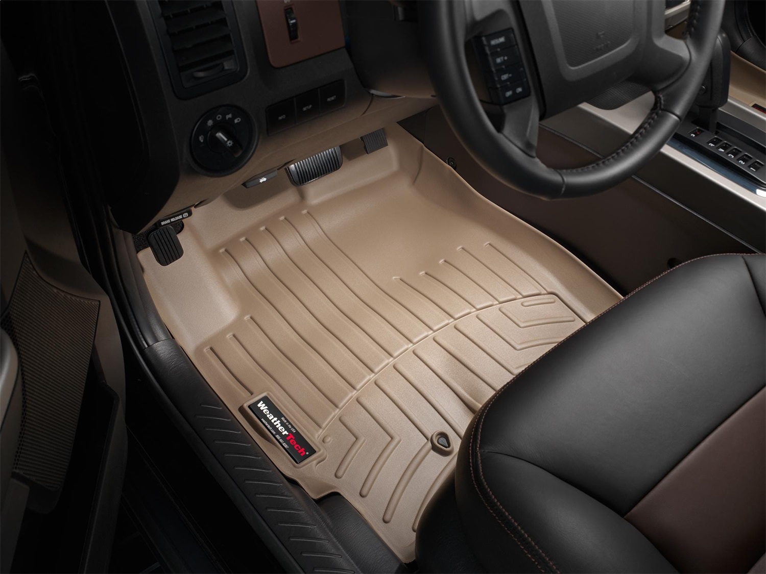WeatherTech FloorLinerTM DigitalFit; Tan; Front 451191 thumbnail 1