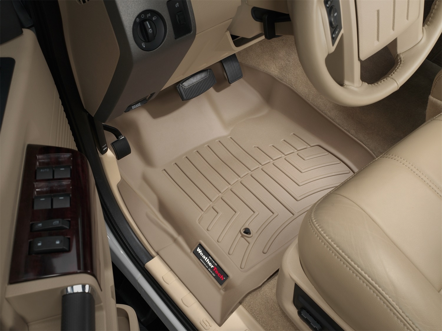 WeatherTech FloorLinerTM DigitalFit; Tan; Front 451201 thumbnail 0