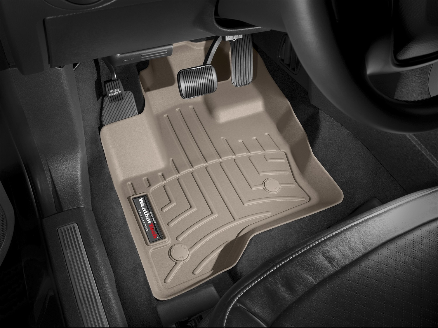 WeatherTech FloorLinerTM DigitalFit; Tan; Front 453121 thumbnail 0