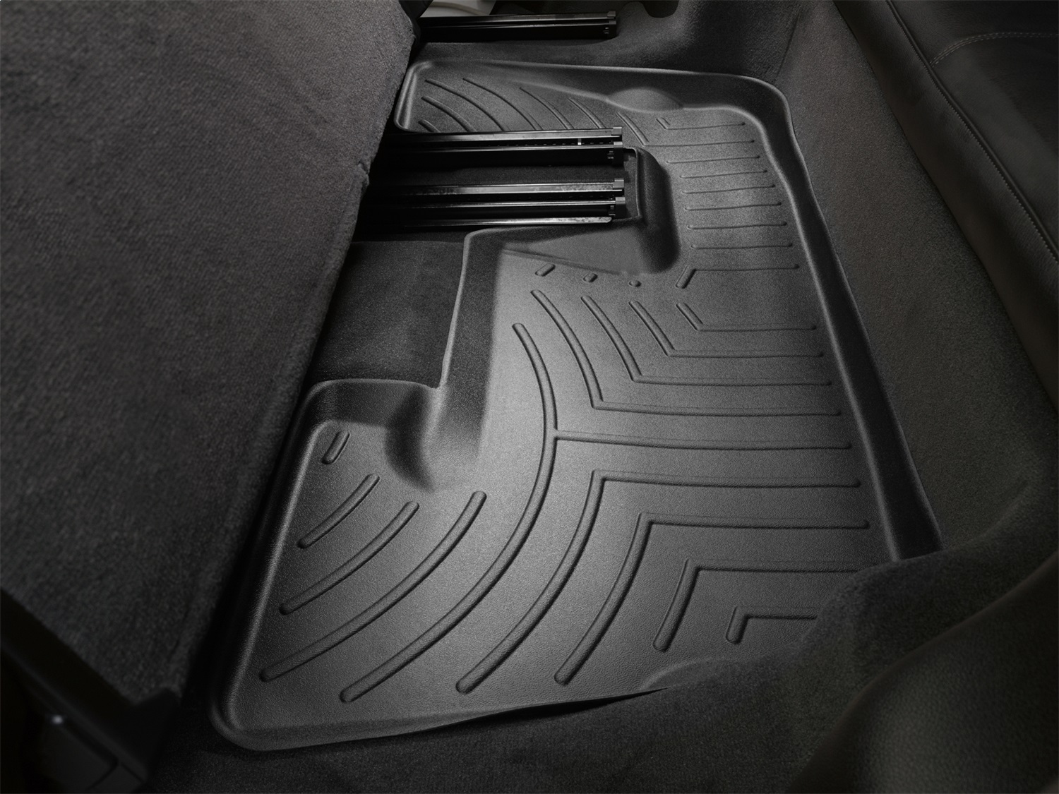 WeatherTech FloorLinerTM DigitalFit; Black; Third Row 441513 thumbnail 1