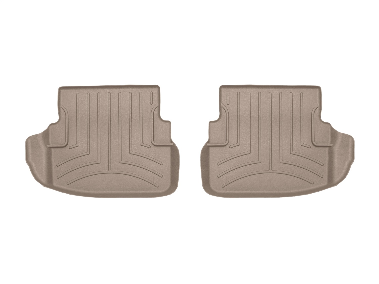WeatherTech FloorLinerTM DigitalFit; Tan; Rear; 2 Piece Liner 456763 thumbnail 0