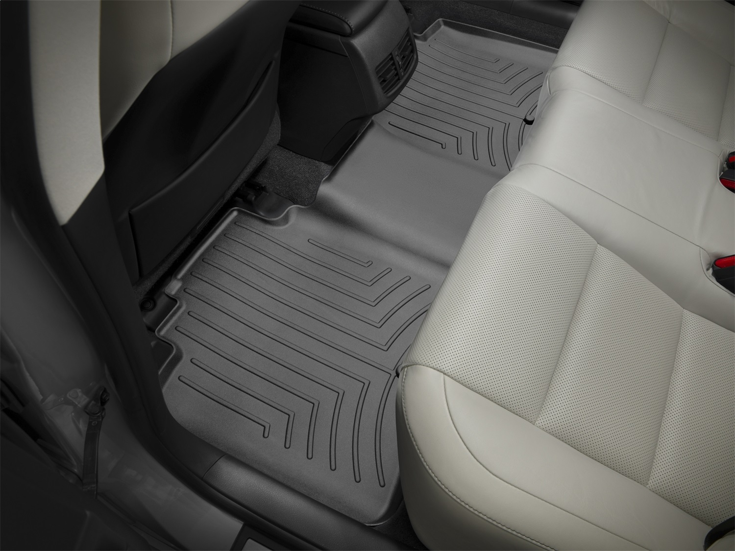 WeatherTech FloorLinerTM DigitalFit; Black; Rear 444763 thumbnail 1